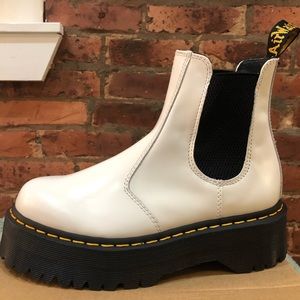 Dr. Martens 2976 Quad Chelsea Boot in White